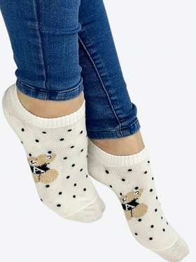 5 par Stopki damskie z misiem