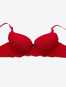 Lekki push up Biustonosz dwukolorowy miseczkę C