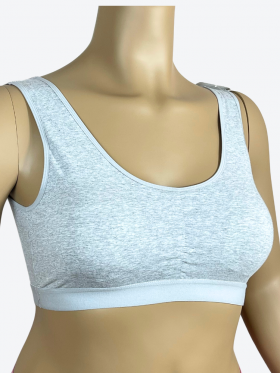 Topy bawełniane gładkie stanik