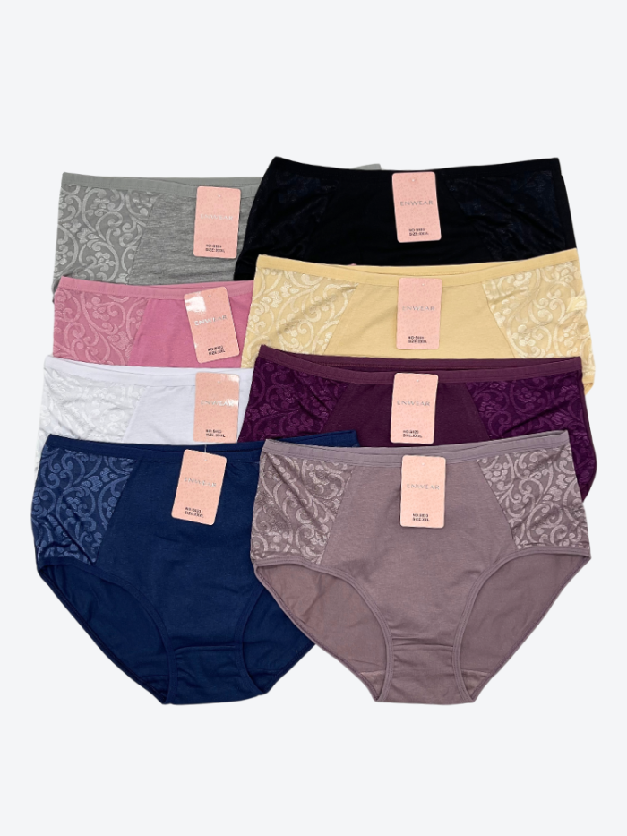 6X bawełnianych majtek damskich komfort na co dzień