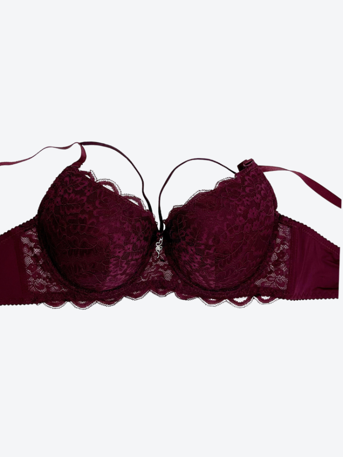 Biustonosz elegancki seksowny stanik koronka usztywniana rozmiar C