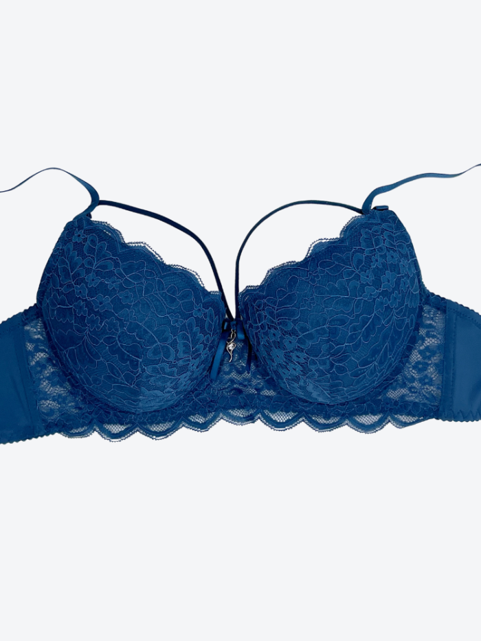 Biustonosz elegancki seksowny stanik koronka usztywniana rozmiar C