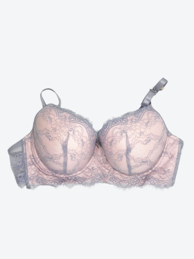 Biustonosz koronkowy seksowny elegancki stanik usztywniany rozmiar D