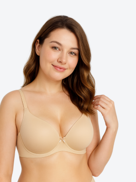 Gładkie biustonosz bezszwowe nie widoczny pod ubraniem miseczka D