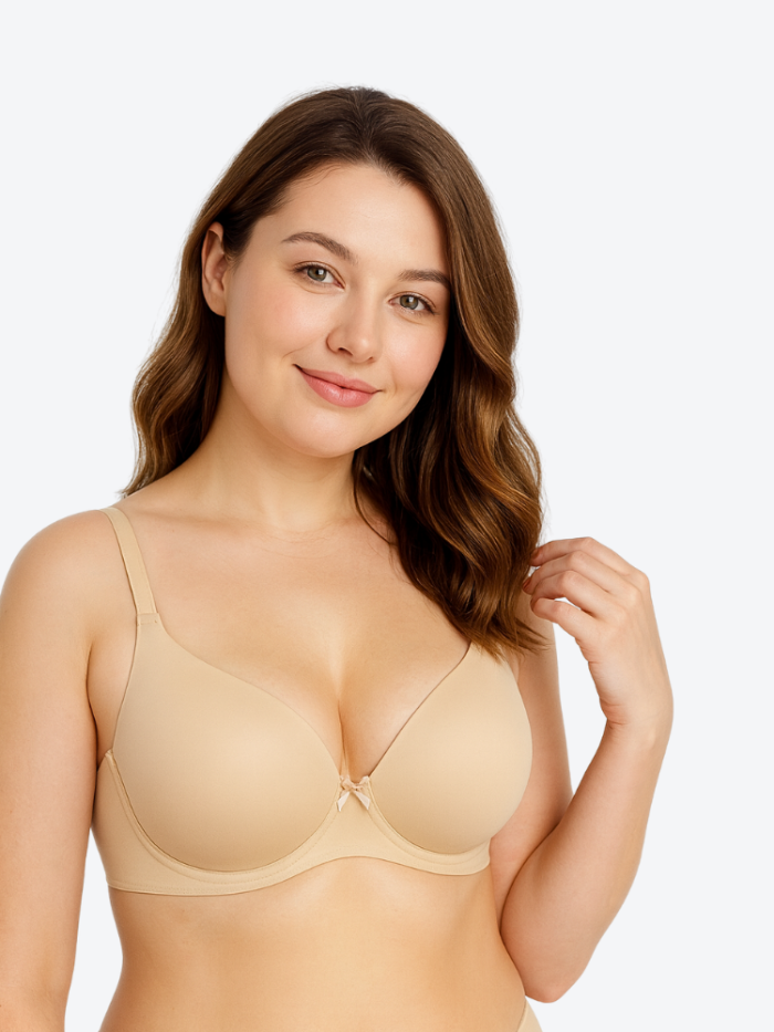 Gładkie biustonosz bezszwowe nie widoczny pod ubraniem miseczka D