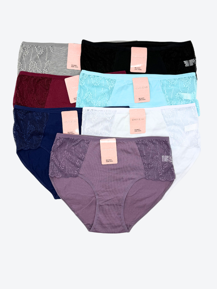 6X bawełnianych majtek damskich komfort na co dzień