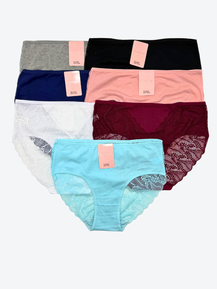 6X bawełnianych majtek damskich komfort na co dzień