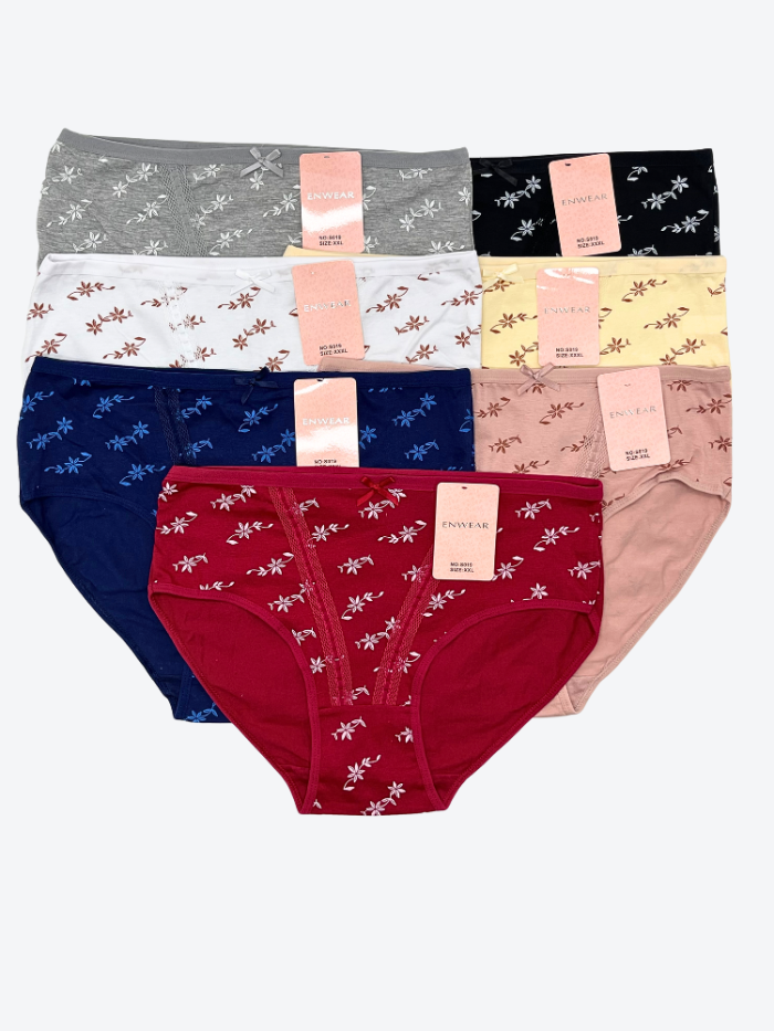 6X bawełnianych majtek damskich komfort na co dzień