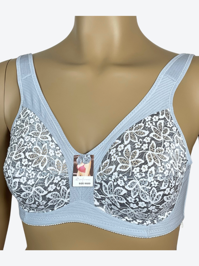 Miękki biustonosz koronkowe miseczkę E